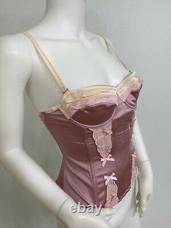 Vintage John Galliano For Christian Dior Corset Bustier Made In France 32B