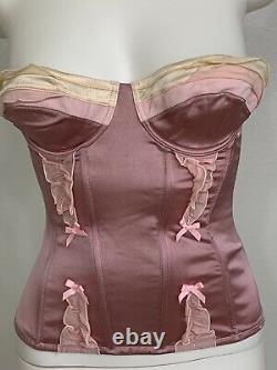 Vintage John Galliano For Christian Dior Corset Bustier MadeInFrance Rare C Cup