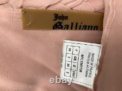 Vintage John Galliano Rose Silk Chiffon Top Made In France FR 36, US 2