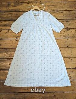 Vintage LAURA ASHLEY Oklahoma Prairie Dress Made in Wales 70s Floral Size L