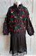 Vintage Mohair Hand Knitted Jacket, 1980s, Black, Cherries, Bows Size UK 10-12