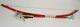 Vintage Native American Indian Hopi Bow & Arrrow L 29in W 3in Wood Red Feathers