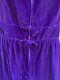 Vintage Velvet Purple Sleeveless Evening Dress Bows Split