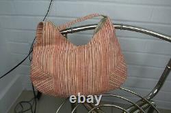 Vintage Vivienne Westwood Canvas Pink Hand Bag Purse Made In Italy