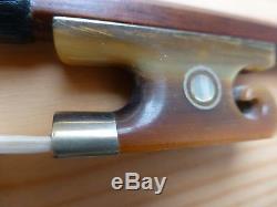 Violin Bow, Sandalwood, Baroque, Hand Made, Full Size, Ox Horn Frog, Uk Seller