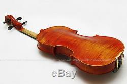 Violin Handmade Real Wood Violin Fiddle Case Bow Rosin Set Size 4/4