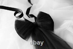 Wedding Dress Bow Bridal Detachable Big Bow Belt With Tail Bow Bustle Belt