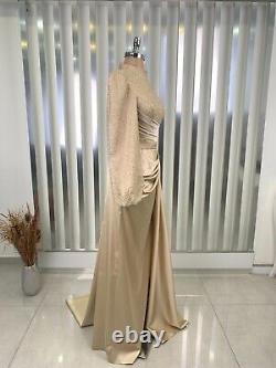 Wedding Dress / Islamic Clothing / Hijab Satin Evening Dress / Stylish / Abaya