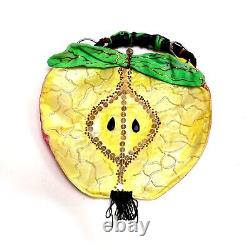 Woman bag handbag original accessories shoulder strap handmade apple sequins bid