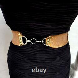 Woman belt italian modern sequins macrame rhinestone bead designer gold crystals