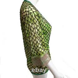 Woman clothing jacket elegant spring original luxury fashion handmade green wire