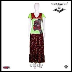 Woman clothing summer couture dress bordeaux african coffee elegant ethnic tribe