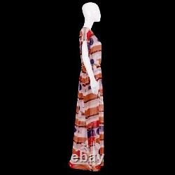 Woman clothing summer couture fashion curvy elegant kaftan size dress griff 1970