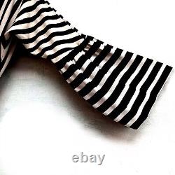 Woman clothing summer elegant black long white stripes comfort marinero bandana