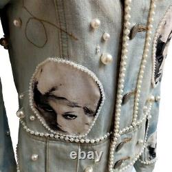 Woman jacket casual spring original pop art jeans fashion cool diva anita ekberg