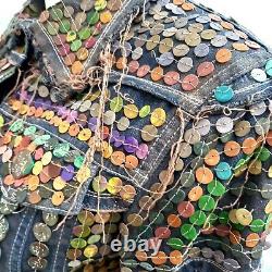 Woman jacket spring original italian fashion casual bikers sequins coloured cool
