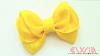 Yellow Cute Ribbon Bow Hair Bow Diy By Elysia Handmade