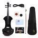 Yinfente 4/4 Electric Silent Violin Natural wood Handmade Free Case+Bow #EV19