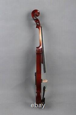 Yinfente 4/4 Electric Violin Handmade Sweet Tone Guitar head Free Case Bow #EV2